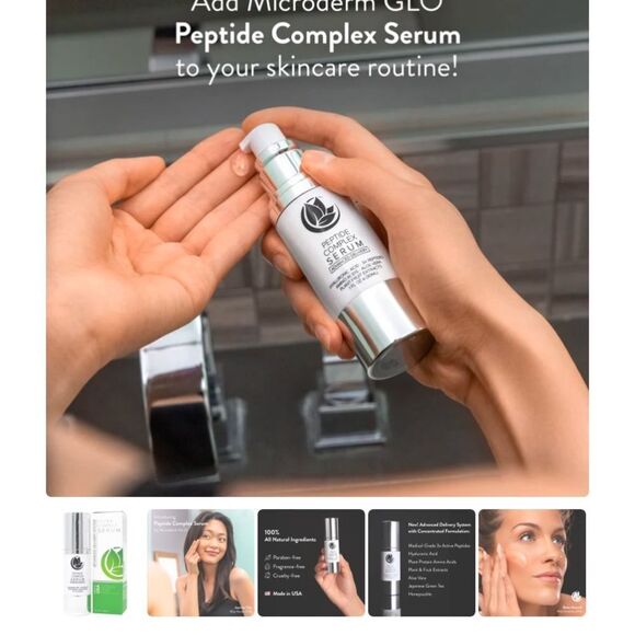 Peptide Complex Serum by Microderm GLO Best Skin Toning Facial Tightening - Picture 13 of 14
